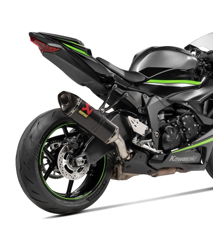 Support de silencieux Akrapovič en carbone pour Kawasaki ZX 6 R (09-26) P-MBK10R2/2