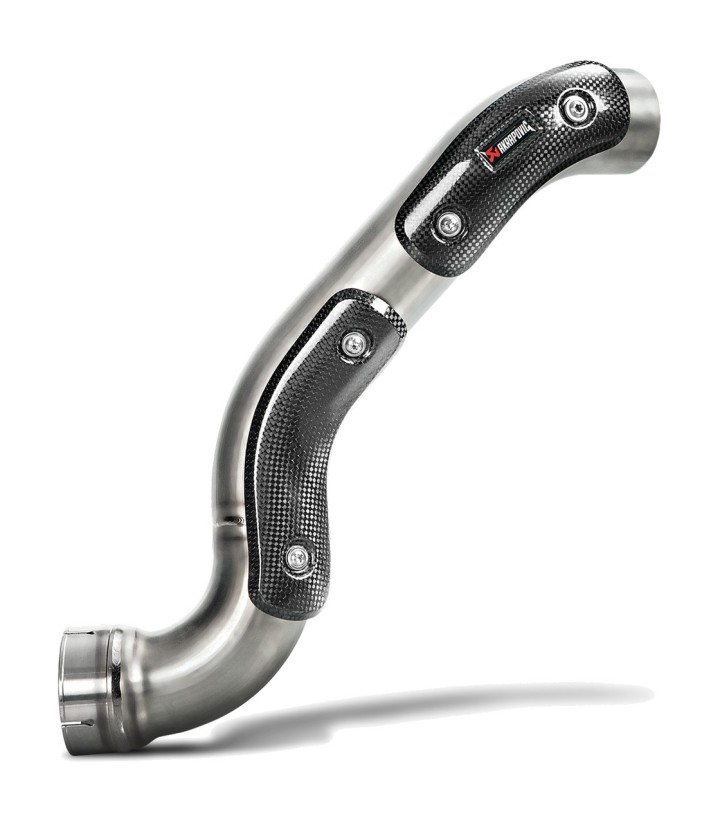 Tubo di raccordo Akrapovič in titanio, posizione alta per BMW R 1200 nineT (14-20) L-B12SO9T