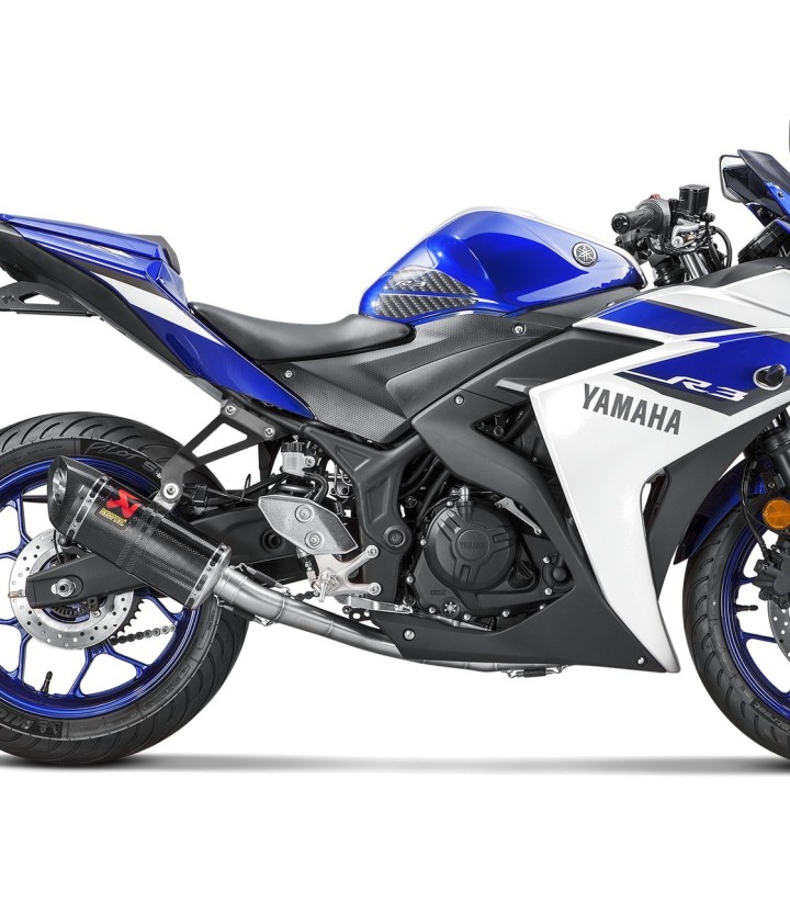 Supporto silenziatore Akrapovič in acciaio per Yamaha MT 03 320 (16-26), YZF R25 (14-25), YZF R3 (15-26) P-X179