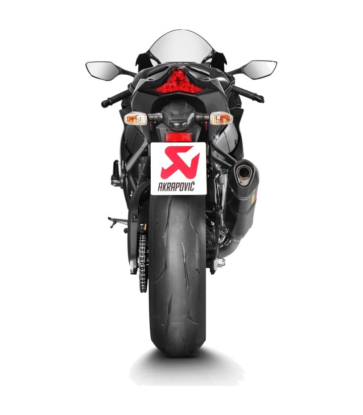 Échappement Akrapovič Evolution en carbone pour Kawasaki ZX 10 R (16-20) S-K10E9-ZC