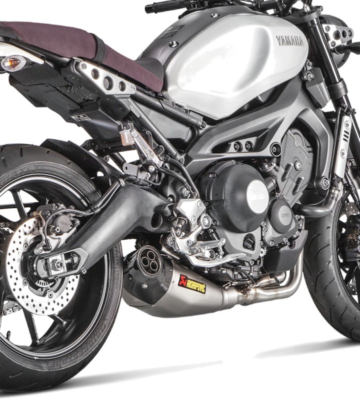Akrapovič Racing Exhaust in Titanium for Yamaha MT 09 (14-20), MT 09 Tracer (15-21), XSR 900 (16-21) S-Y9R8-HEGEHT