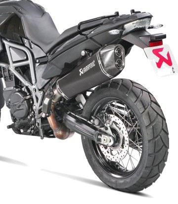 Échappement Akrapovič noir pour BMW F 650 GS (08-12), F 700-700 GS (13-17), F 800 GS (08-17) S-B8SO6-HZAABL