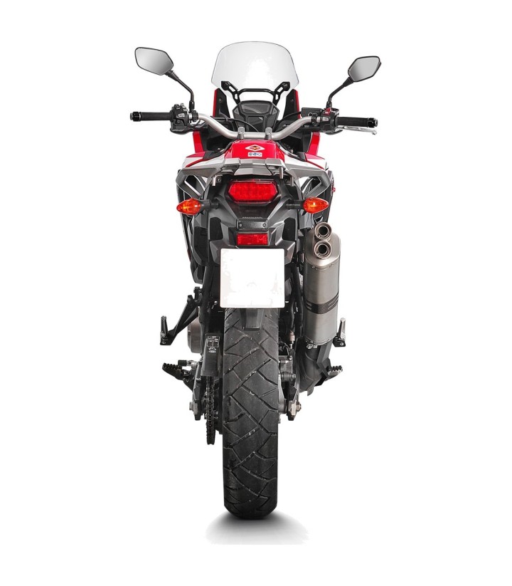 Akrapovič-uitlaat van titanium voor Honda CRF 1000 LA Africa Twin (16-19) S-H10SO22-HWT