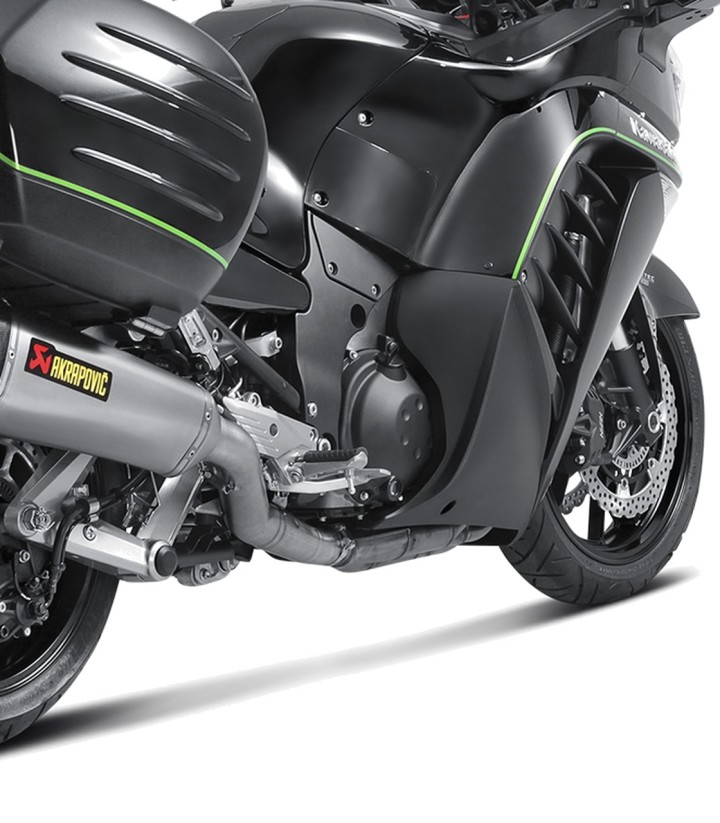 Akrapovič Exhaust in Titanium for Kawasaki GTR 1400 (08-17) S-K14SO5-HZAAT