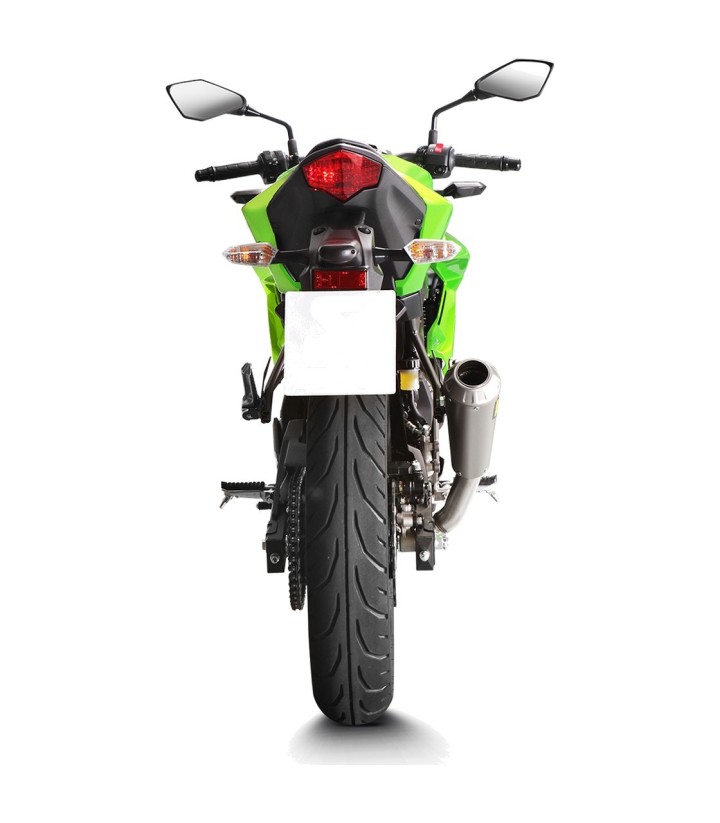 Scarico Akrapovič in titanio per Kawasaki Ninja 125 / Z 125 (19-24), Ninja 250 SL / Z 250 SL (15-17) S-K2SO8-CUBT