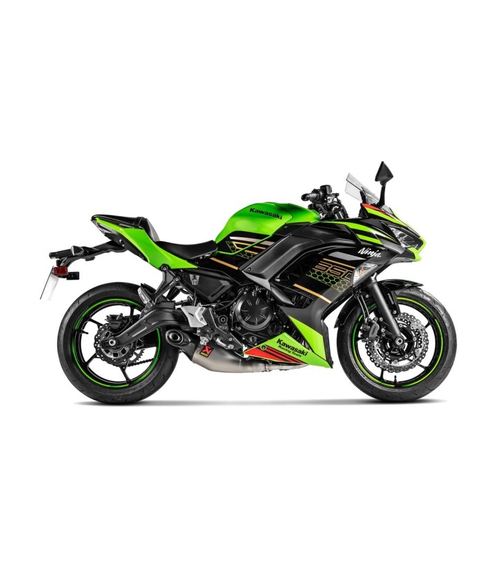 Échappement Akrapovič Racing en titane pour Kawasaki Ninja 650 (17-20), Z 650 (17-20) S-K6R12-HEGEHT