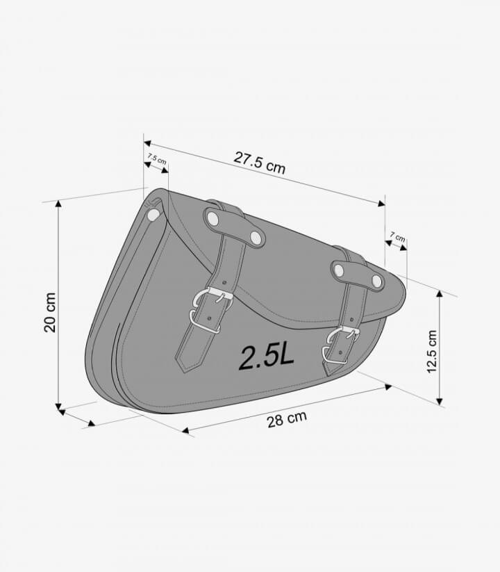 Alforjas Modelo Detroit color Negro de Customacces