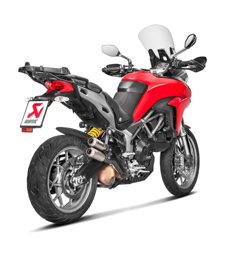 Escape Akrapovič em titânio para Ducati Multistrada 1200 (17-18), 1260 (19-20), 950 (17-20) S-D9SO10-HIFFT