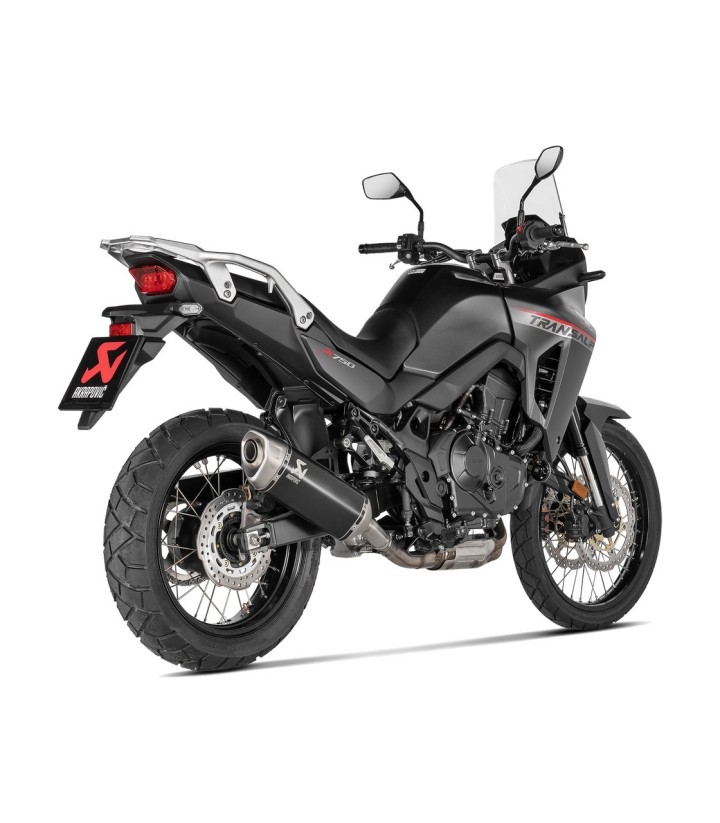 Escape Akrapovič em preto para Honda XL 750 Transalp (23-26) S-H7SO6-HRTBL