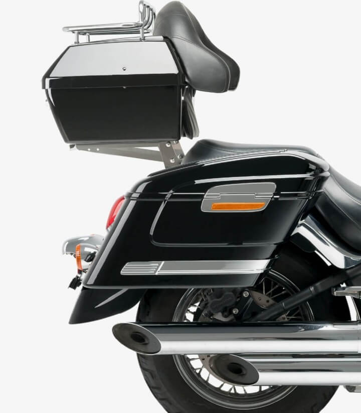 Customacces Hard Saddlebags model American color Black