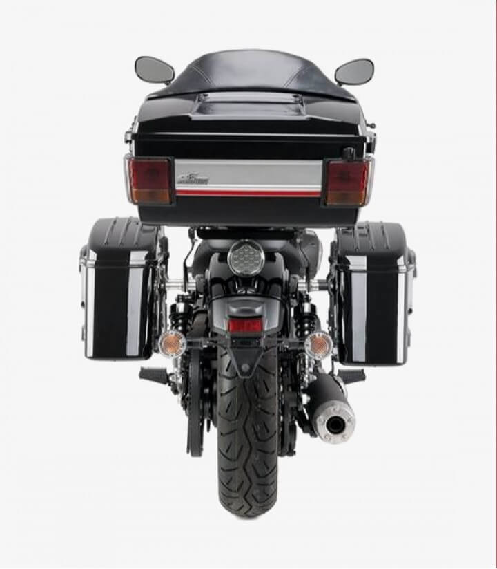 Customacces Hard Saddlebags model American color Black