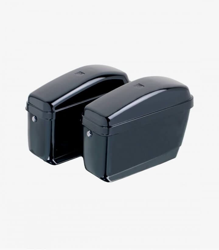 Hartschalen-Satteltaschen Modell Easy Farbe Schwarz von Customacces