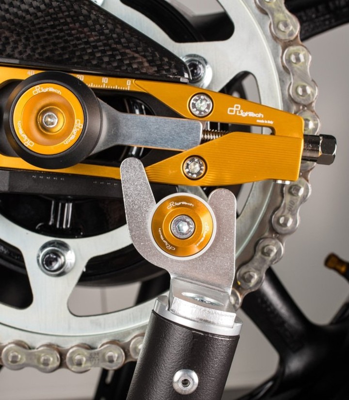 LighTech-kettingspanners in goud voor Yamaha YZF R6 (17-25) TEYA006ORO