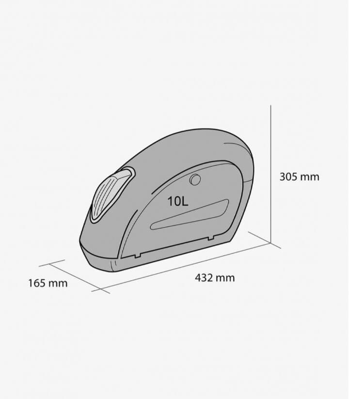 Alforjas Rígidas Modelo Small color Negro de Customacces