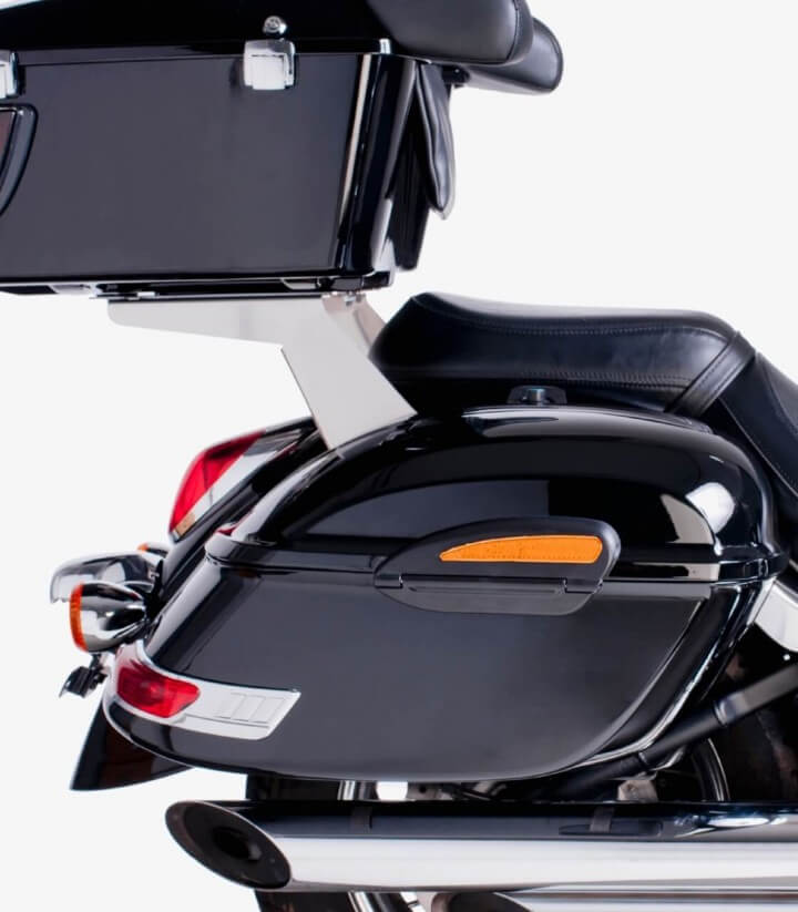 Customacces Hard Saddlebags model Touring color Black