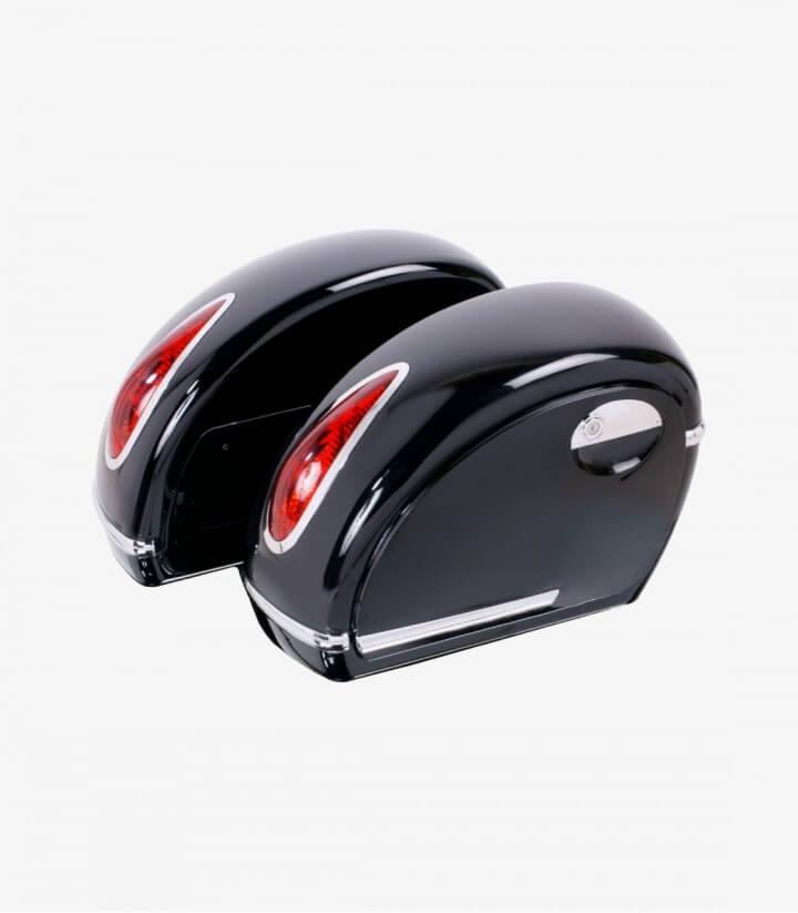 Alforjas Rígidas Modelo Voyager color Negro de Customacces