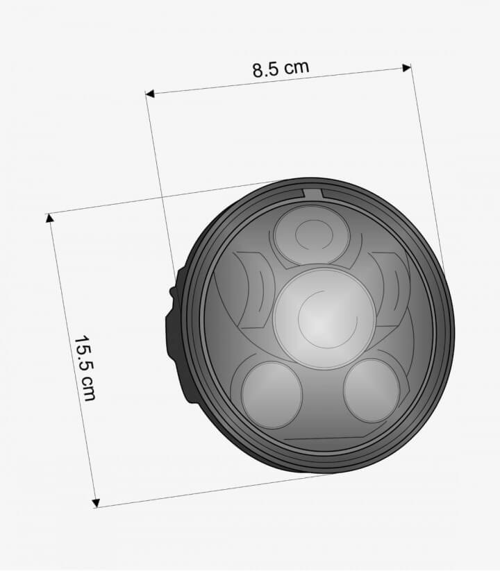 Scheinwerfer Ovni II HL0002N von Customacces