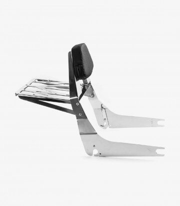 Flache Rückenlehnen CL1 für den Beifahrer für Honda VT 750 Spirit / Shadow Spirit Farbe Stahl von Customacces