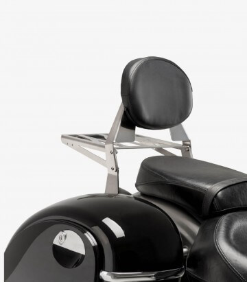 Flache Rückenlehnen CL1 für den Beifahrer für Yamaha XVS1300A Midnight Star Farbe Stahl von Customacces
