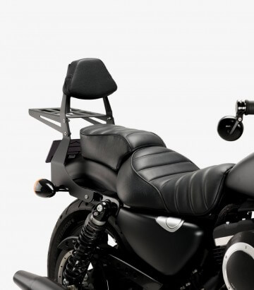 Harley Davidson Sportster 1200, Sportster 883 Flat CL Backrests for the passenger color Black from Customacces