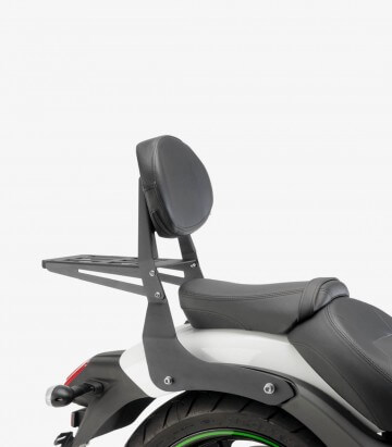 Flache Rückenlehnen CL für den Beifahrer für Kawasaki Vulcan S / Cafe Farbe Schwarz von Customacces
