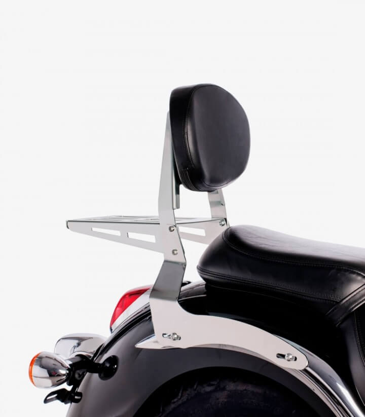 Flache Rückenlehnen CL für den Beifahrer für Kawasaki VN 900 Classic / Custom Farbe Stahl von Customacces