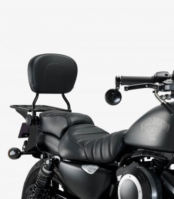 Respaldo Modelo Luxus Sportster para el pasajero para Harley Davidson Sportster 1200, Sportster 883 color Negro de Customacces