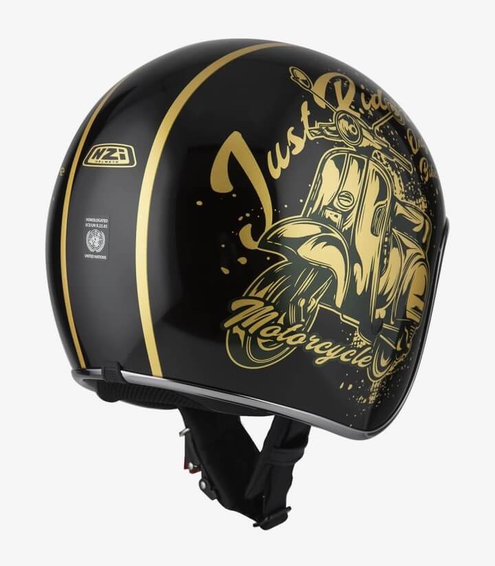 Casco Jet NZI Rolling 3 Sun Bello Gold