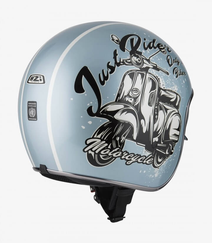 NZI Rolling 3 Sun Bello Pearl White Open Face Helmet