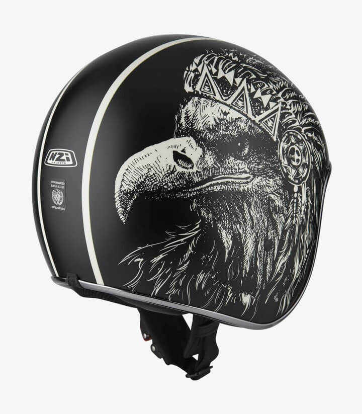 Casco Jet NZI Rolling 3 Sun Boss Bone Matt