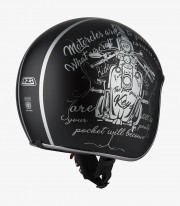 NZI Rolling 3 Sun Tank Silver Open Face Helmet