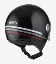 Casco Jet NZI Vintage 3 Triband Negro&Granate Mate