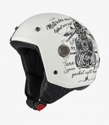 NZI Tonup Optima Tank Bone Open Face Helmet