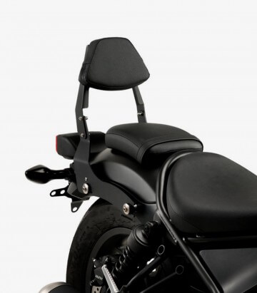 Flache Rückenlehnen CL1 für den Beifahrer für Honda CMX 500 Rebel Farbe Schwarz von Customacces