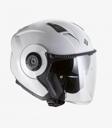El'Tange open face helmet color Glossy Ice White from Tucano Urbano