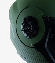Casco Jet El'Tange color Airborne Verde Diseño A mate de Tucano Urbano 1400