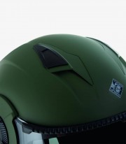 Casco Jet El'Tange color Airborne Verde Diseño A mate de Tucano Urbano 1400