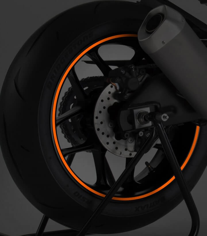 Reflective Orange Rim tapes 4542X by Puig