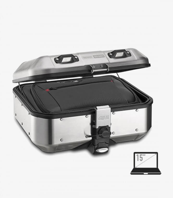Maleta trasera o lateral Trekker Dolomiti 30 DLM30A color Aluminio de Givi