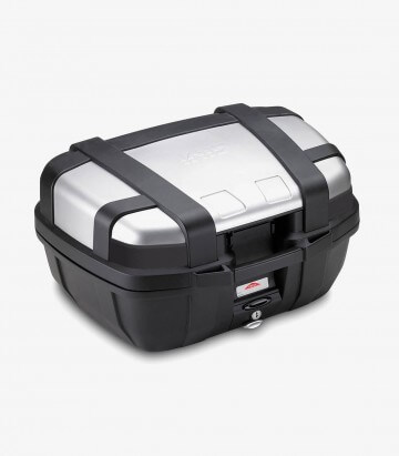 Topcase Trekker 52 TRK52N in der Farbe Schwarz und Aluminium von Givi