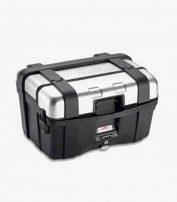 Topcase oder Seitenkoffer Trekker 46 TRK46N in der Farbe Schwarz und Aluminium von Givi