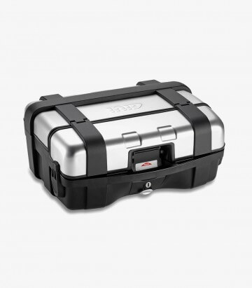 Topcase oder Seitenkoffer Trekker 33 TRK33N in der Farbe Schwarz und Aluminium von Givi