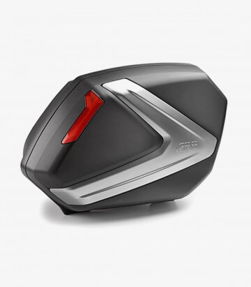 Seitenkoffer V37 in der Farbe Schwarz und Aluminium von Givi