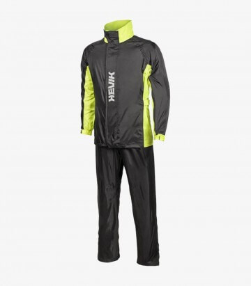 Regenanzug Twister Rain Fluo in der Farbe Schwarz und Neongelb von Hevik