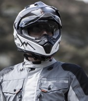 Hevik Montauk White & Silver Full Face Helmet