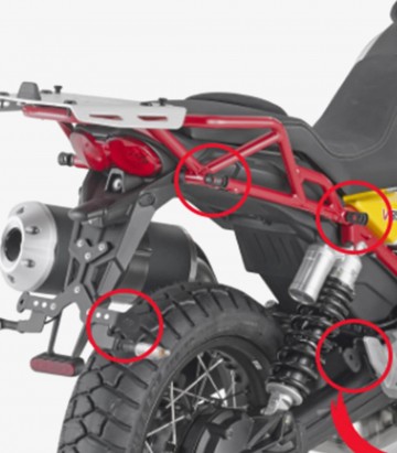Seitenkofferträger ONE-FIT mit Schnellbefestigung Givi MONOKEY® für Moto Guzzi V85 TT PLOR8203MK