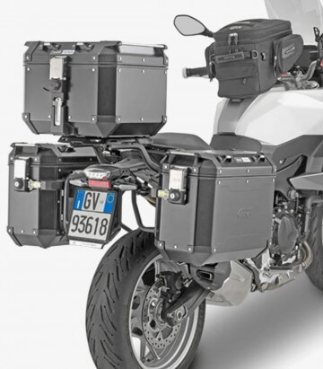 Valigia bauletto moto Suitcase Givi Trekker 52 Honda Varadero Vfr Vtr Dn-01 SWT 