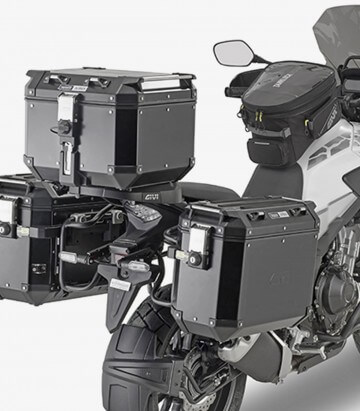 Portamaletas lateral ONE-FIT Givi Trekker Outback MONOKEY® CAM-SIDE para Honda CB500X PLO1171CAM