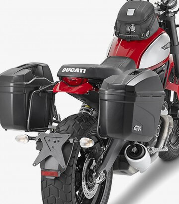 Portamaletas lateral Givi MONOKEY® (E22, DLM30A/B) para Ducati Scrambler 400, Scrambler Icon 800 PL7407