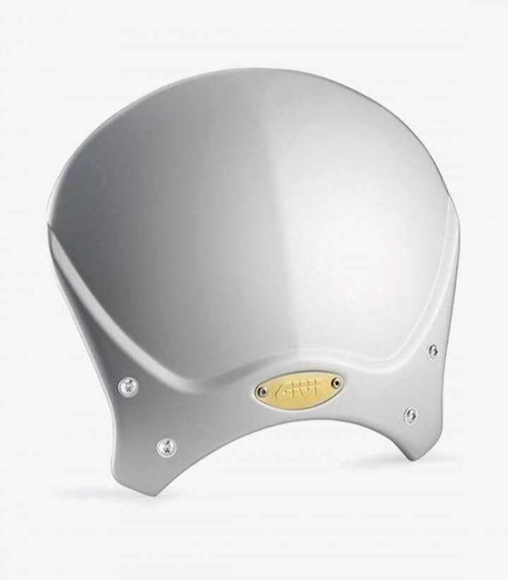 Windschild Grau Givi 100AL für Honda Rebel 500, Yamaha XSR700/900 und Modelle von Benelli, Moto Guzzi und Triumph